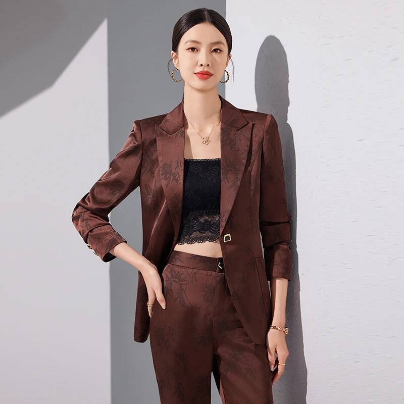 Women'S Formal Wear Pantsuits - Ternos formais de tecido de alta