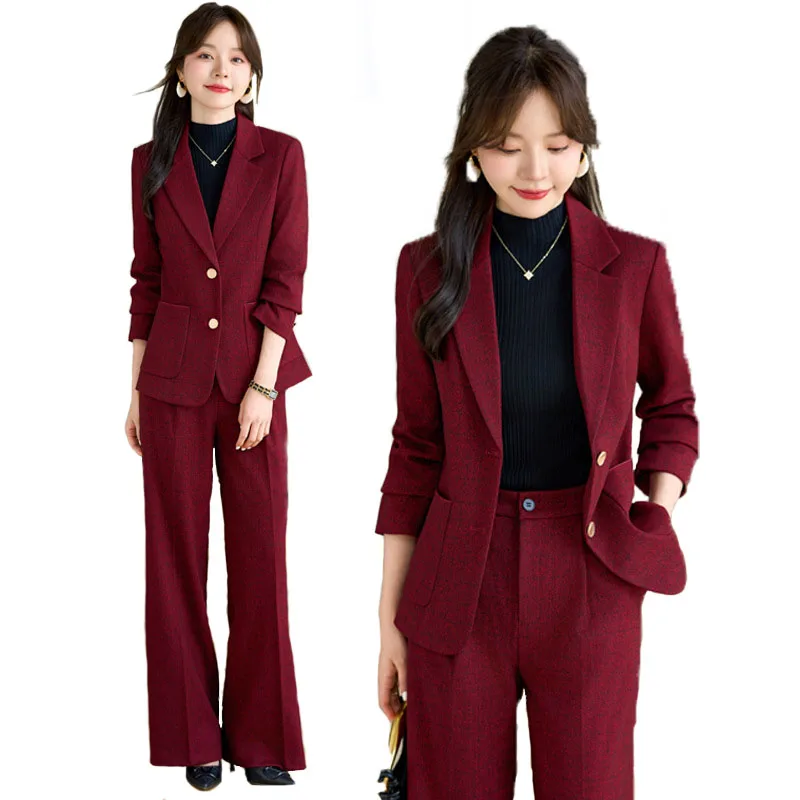 Women'S Formal Wear Pantsuits - Pop tecido de alta qualidade veludo