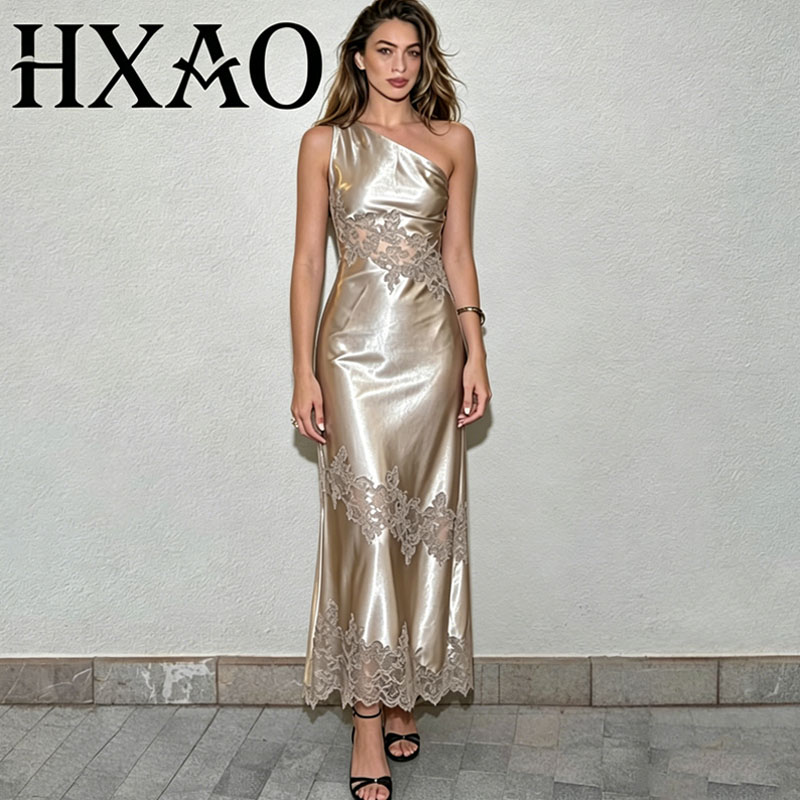 Formal Wear Gowns For Women - Vestido Feminino HXAO de Renda e