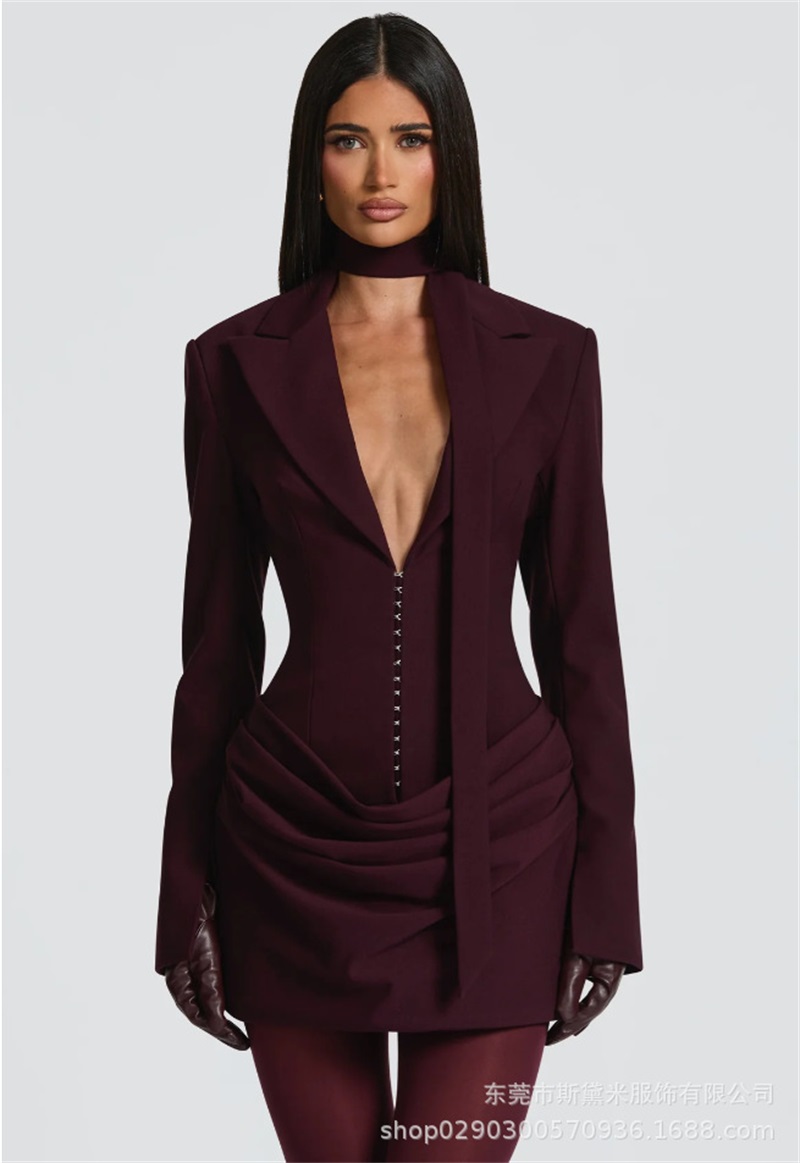 Formal Wear Gowns For Women - Lenço longo feminino terno 1 peça