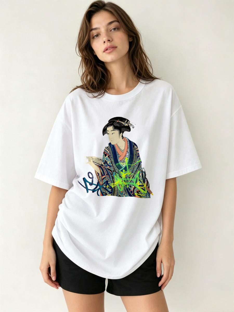 Women'S Formal Traditional Wear - Camisetas Femininas com Padrão de Runas