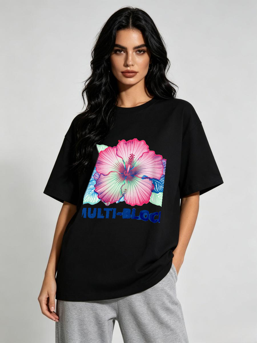 Women'S Formal Traditional Wear - Camisetas Femininas com Estampa em Bloco,