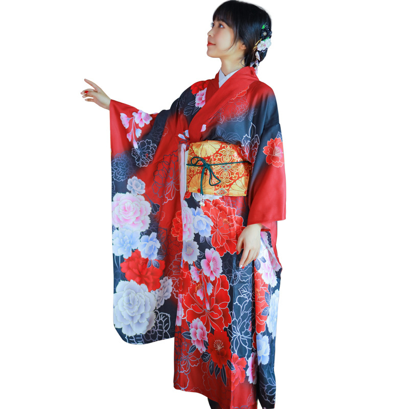Women'S Formal Traditional Wear - Quimono Japonês Feminino Formal com Estampa