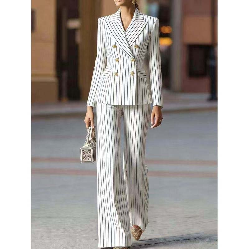 Women Formal Wear Blazers - Conjunto de Calças de Outono para