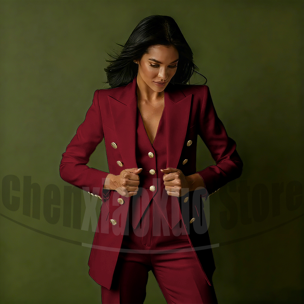 Conjunto de terno de três peça - Women Formal Wear Blazers avaliação e preço