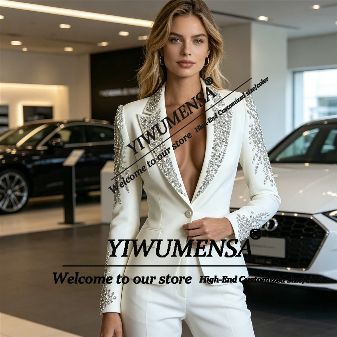 Conjuntos de Luxo Femininos de - Women Formal Wear Blazers avaliação e preço