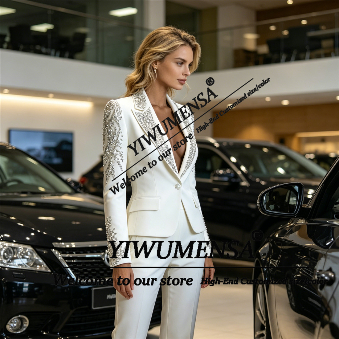 Conjuntos de Luxo Femininos de - Women Formal Wear Blazers avaliação e preço