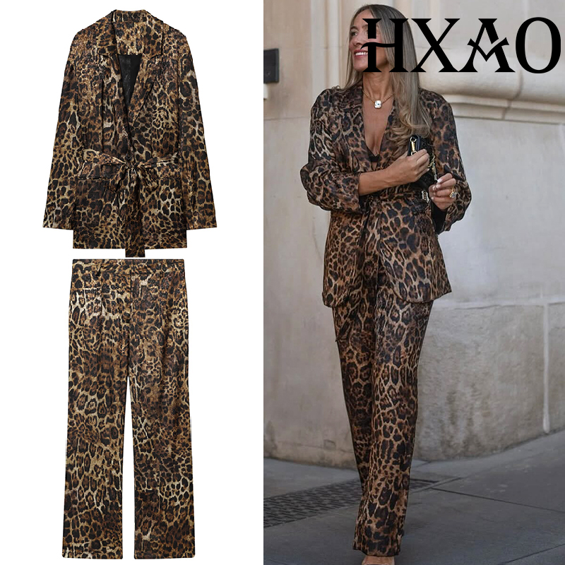 Hxao conjuntos de calças de le - Female Formal Wear avaliação e preço