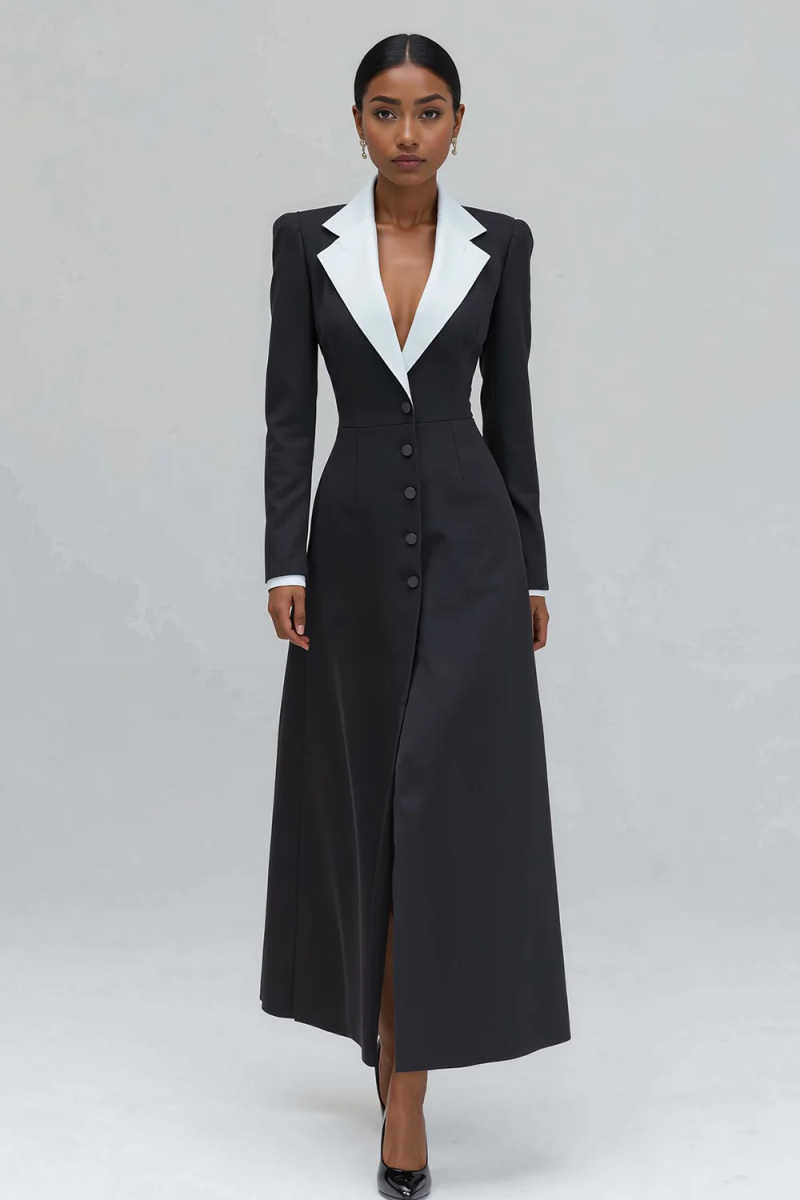 Blazer Longo Feminino Estilo A - Women Formal Wear With Tie avaliação e preço