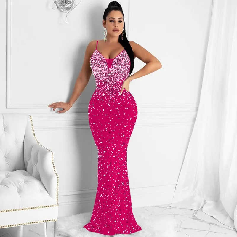 Elegante cristal strass pérola - Formal Wear Gowns For Women avaliação e preço