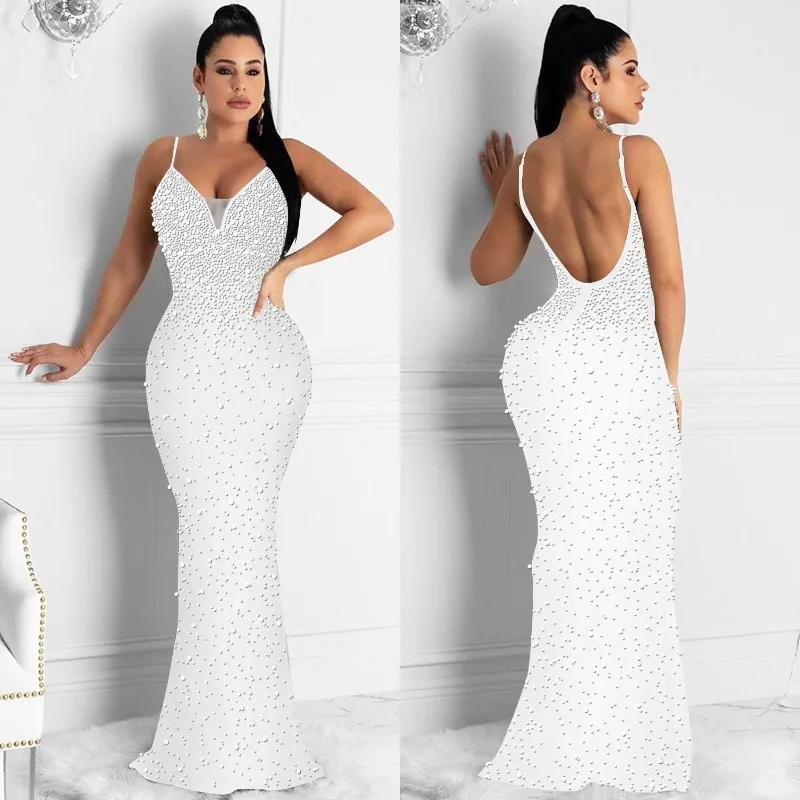 Elegante cristal strass pérola - Formal Wear Gowns For Women avaliação e preço