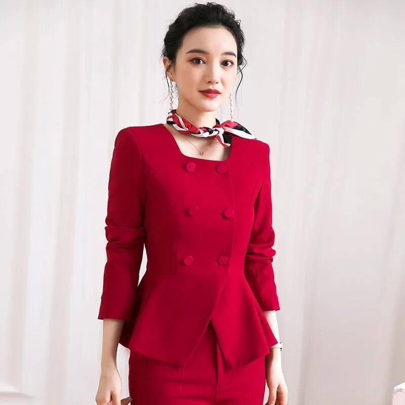 Mulheres elegantes negócios tr - Women'S Formal Wear Pantsuits avaliação e preço