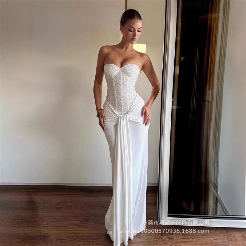 Glitter lantejoulas feminino v - Formal Wear Gowns For Women avaliação e preço