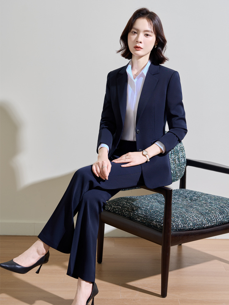 Terno profissional azul marinh - Women'S Formal Wear Pantsuits avaliação e preço