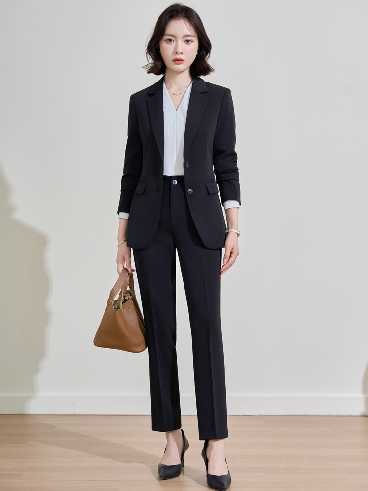 Terno profissional azul marinh - Women'S Formal Wear Pantsuits avaliação e preço