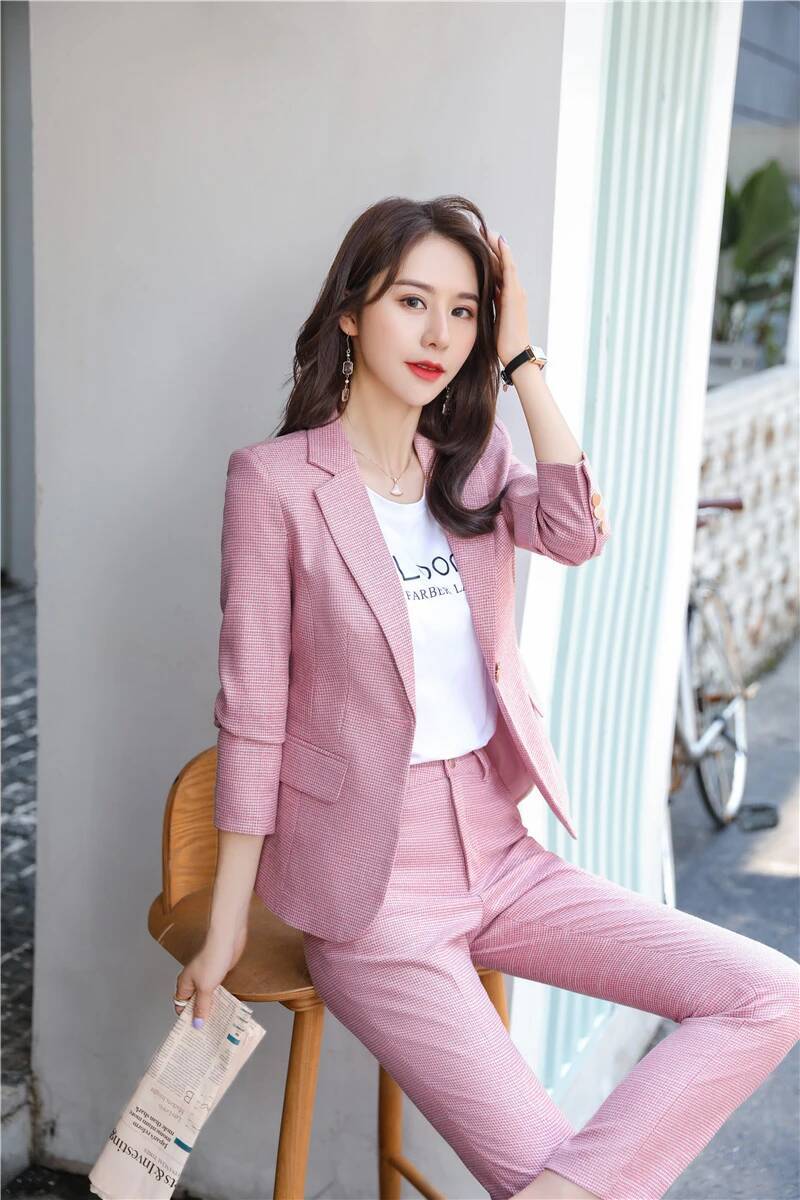 Novidade uniforme verde projet - Women'S Formal Wear Pantsuits avaliação e preço
