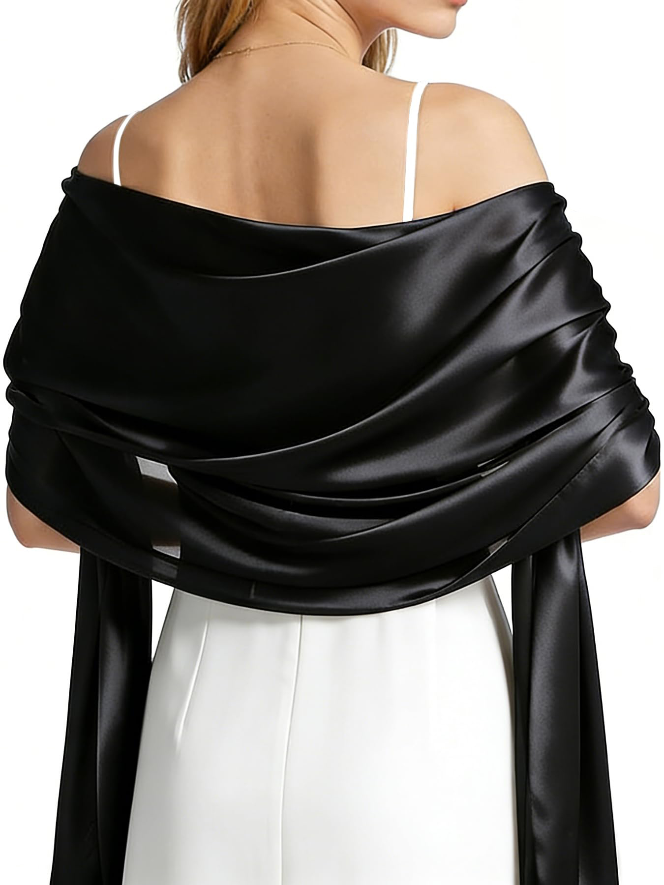 Xale de Cetim Feminino para Ve - Female Formal Wear avaliação e preço