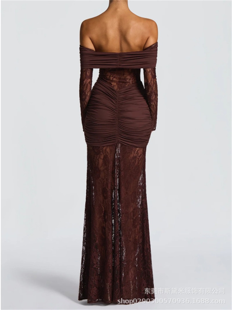Sexy renda sereia vestido de b - Formal Wear Gowns For Women avaliação e preço