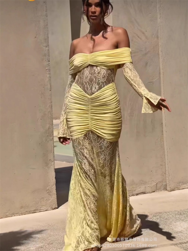 Sexy renda sereia vestido de b - Formal Wear Gowns For Women avaliação e preço