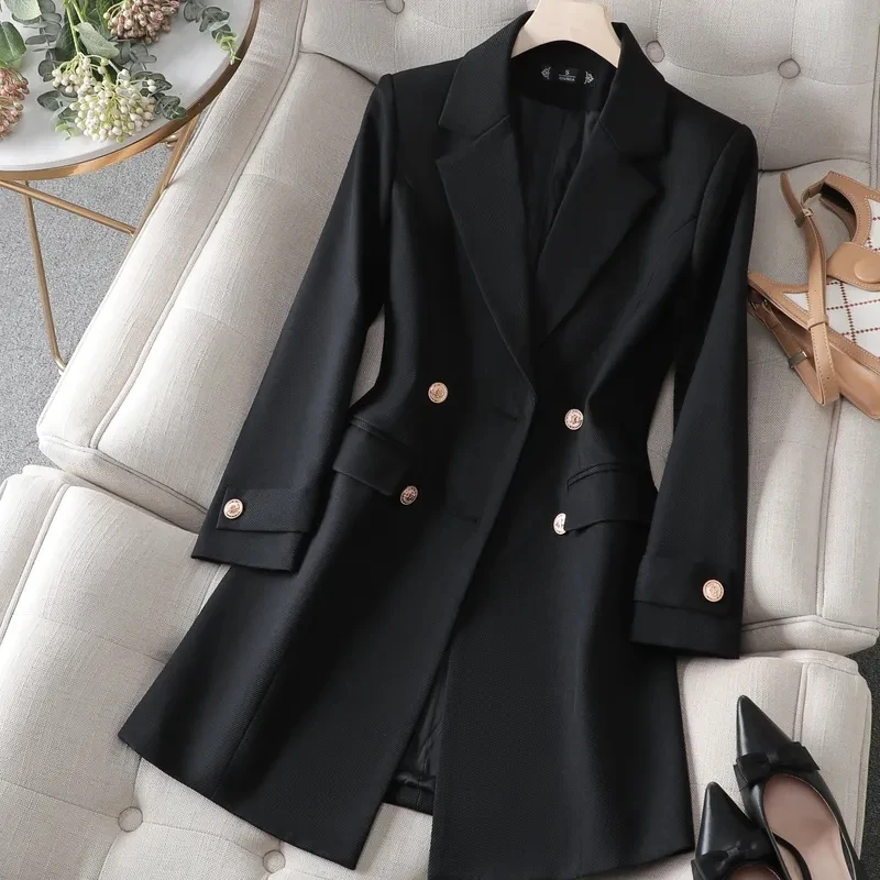 Outono inverno jaqueta feminin - Women Formal Wear Blazers avaliação e preço