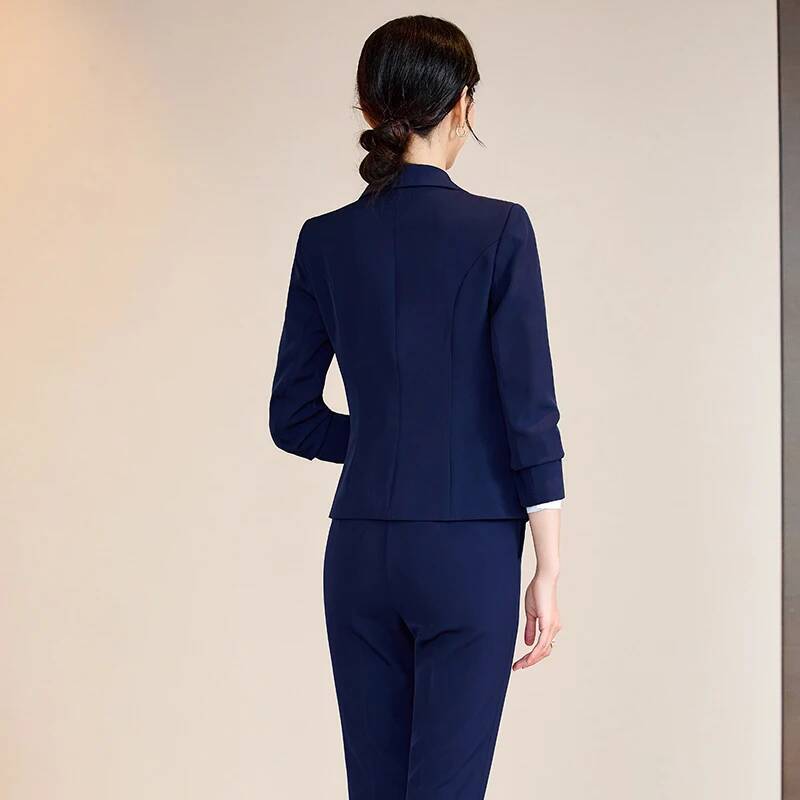 Senhoras escritório trabalho w - Women'S Formal Wear Pantsuits avaliação e preço