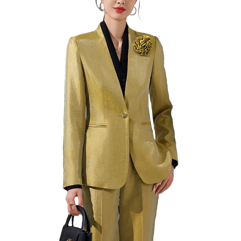 Mulheres blazer calças define  - Women'S Formal Wear Pantsuits avaliação e preço
