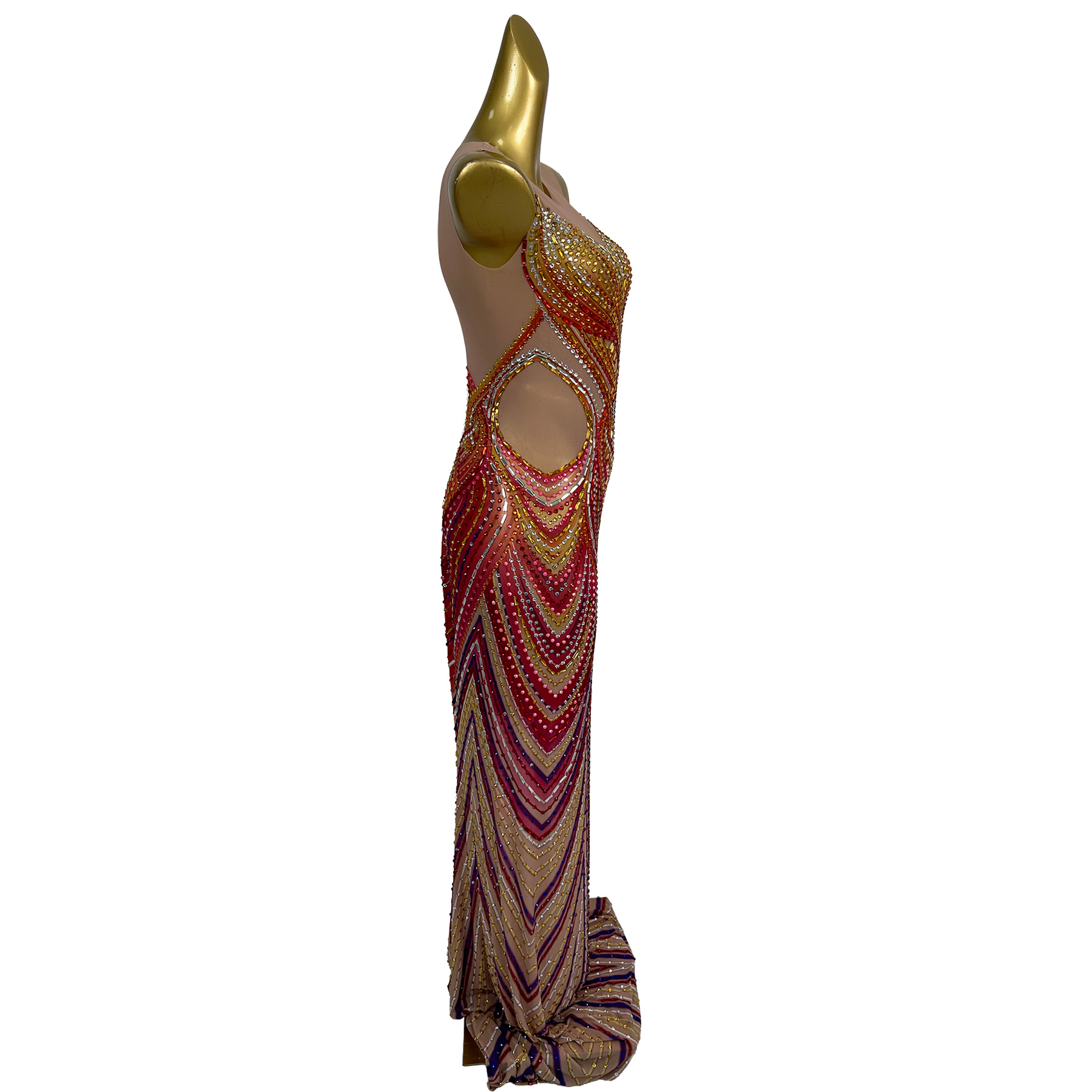 Vestido Longo Sexy de Cristal  - Formal Wear Gowns For Women avaliação e preço