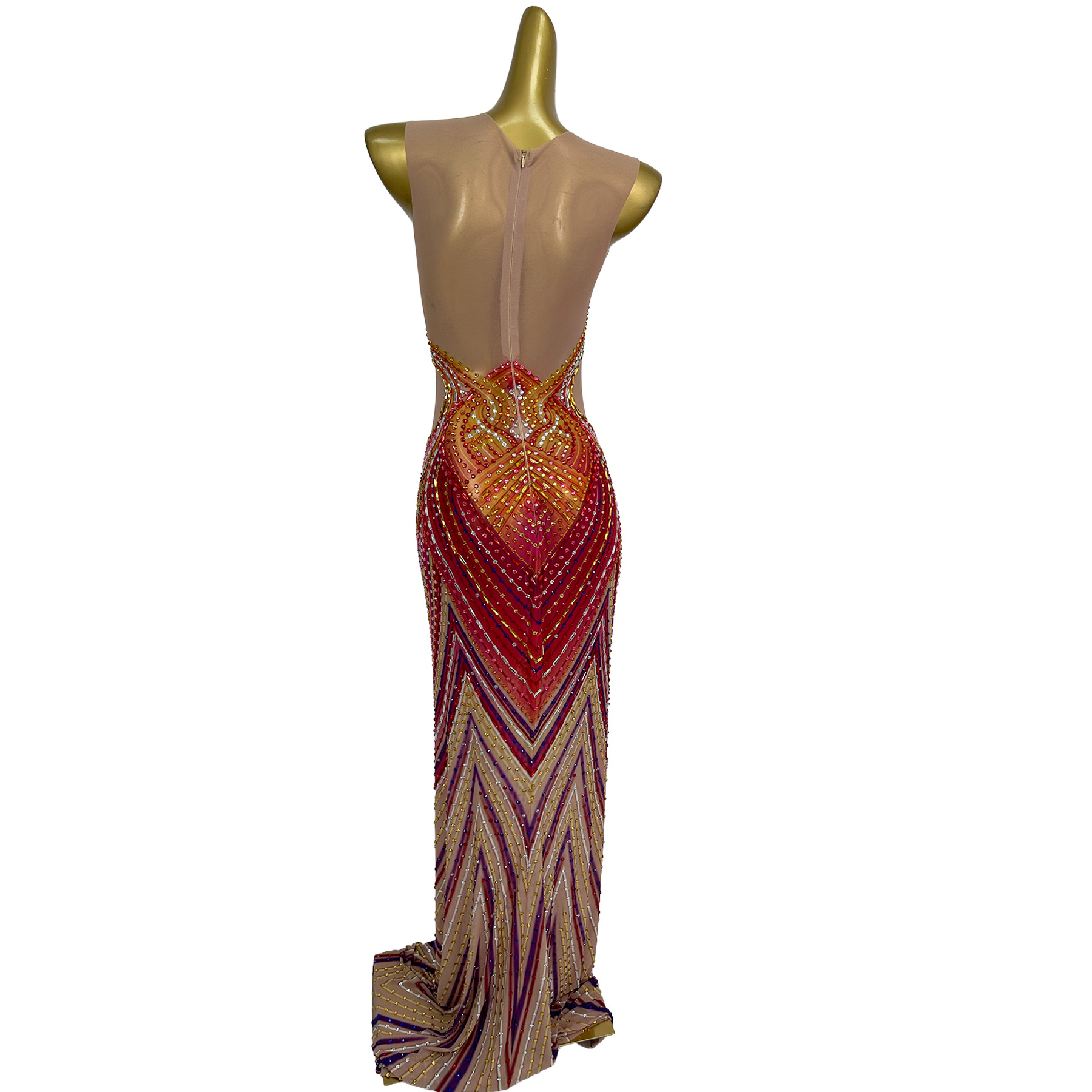 Vestido Longo Sexy de Cristal  - Formal Wear Gowns For Women avaliação e preço
