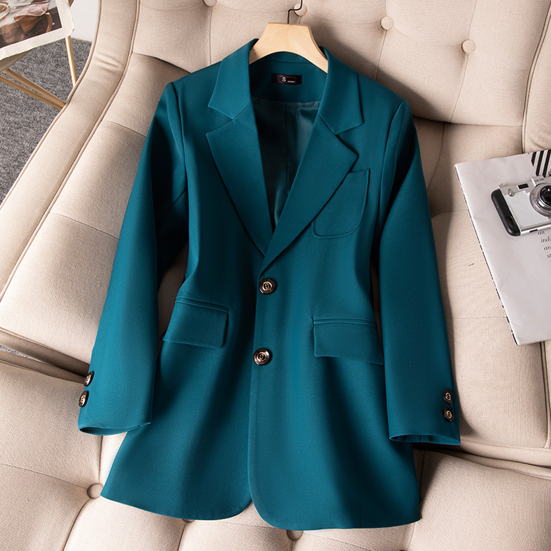 Azul preto verde feminino form - Women Formal Wear Blazers avaliação e preço